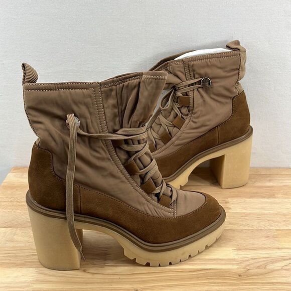 Dolce Vita Celida Boots- Tan Mulit Nylon - Size 8- NIB - Picture 5 of 7